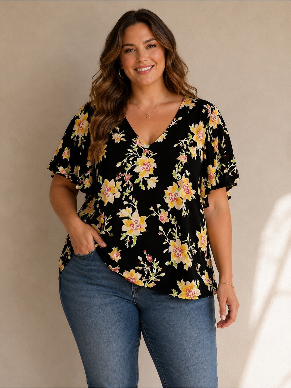 🎉5 for $45🎉 JM Collection top blouse shirt size 1X - Picture 2 of 9